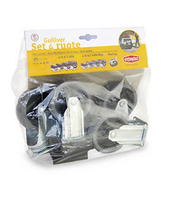 SET 4 RUOTE PER TRASPORTINO