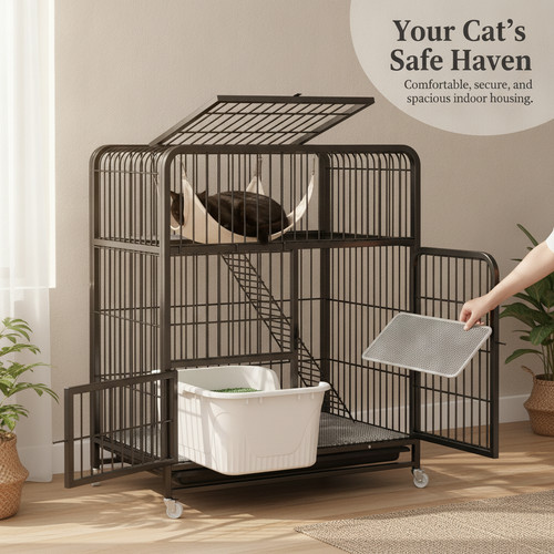 Gabbia per gatti - gabbia,